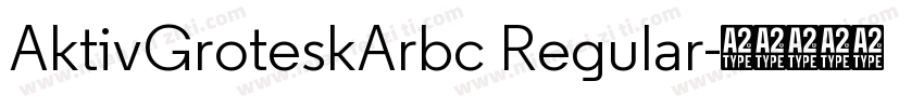 AktivGroteskArbc Regular字体转换